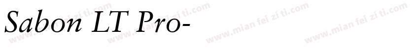 Sabon LT Pro字体转换